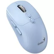 Genius NX-8080S BT egér, vezeték nélküli, optikai, 1600DPI, 7 gomb, csendes, Copilot, 2.4GHz, Bluetooth 5.3, kék