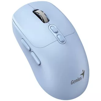Genius NX-8080S BT egér, vezeték nélküli, optikai, 1600DPI, 7 gomb, csendes, Copilot, 2.4GHz, Bluetooth 5.3, kék