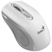 Genius NX-8025S egér, vezeték nélküli, optikai, 1200 DPI, 4 gomb, csendes, Copilot, 2,4 GHz, fehér-szürke