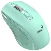 Genius NX-8025S egér, vezeték nélküli, optikai, 1200 DPI, 4 gomb, csendes, Copilot, 2,4 GHz, zöld (akvamarin)