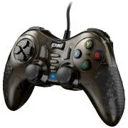 Genius GX Gaming GX-19UV, gamepad, vezetékes, rezgésfunkcióval, PC-hez, PS3-hoz és PS4-hez, USB, fekete-barna