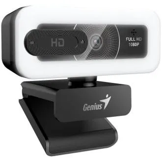 Genius FaceCam Light webkamera, Full HD 1080p, LED-megvilágítás, beépített mikrofon, adatvédelmi fedél, USB/C, fekete Genius FaceCam Light webkamera, Full HD 1080p, LED-megvilágítás, beépített mikrofon, adatvédelmi fedél, USB/C, fekete