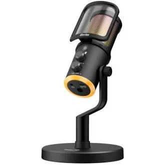 Genius MIC-S400U, mikrofon, streaming, kardioid, kondenzátoros, RGB LED, popszűrő, USB, USB-C, 1,8 m, fekete Genius MIC-S400U, mikrofon, streaming, kardioid, kondenzátoros, RGB LED, popszűrő, USB, USB-C, 1,8 m, fekete