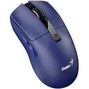 Genius NX-8280S BT, egér, vezeték nélküli, optikai, 3200 DPI, 6 gomb, csendes, újratölthető, Copilot, Bluetooth 5.3   2,4 GHz, kék