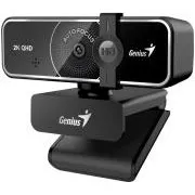 Genius FaceCam 3000AF, webkamera, 4 Mpx, 2560×1440, 60 fps, autofókusz, mikrofon, adatvédelmi fedél, állvány, USB, USB-C, fekete