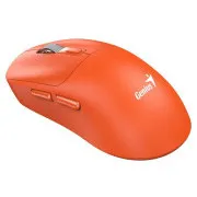 Genius NX-8260S BT, egér, vezeték nélküli, optikai, 2400 DPI, 6 gomb, csendes, újratölthető, Copilot, Bluetooth   2,4 GHz, narancssárga