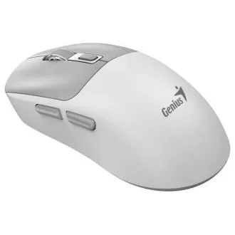 Genius NX-8260S BT, egér, vezeték nélküli, optikai, 2400 DPI, 6 gomb, csendes, újratölthető, Copilot, Bluetooth 2,4 GHz, fehér-szürke Genius NX-8260S BT, egér, vezeték nélküli, optikai, 2400 DPI, 6 gomb, csendes, újratölthető, Copilot, Bluetooth 2,4 GHz, fehér-szürke