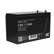 Green Cell AGM VRLA 12V 7Ah karbantartásmentes akkumulátor UPS-egységek számára