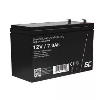 Green Cell AGM VRLA 12V 7Ah karbantartásmentes akkumulátor UPS-egységek számára