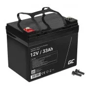 Green Cell AGM VRLA 12V 33Ah karbantartásmentes akkumulátor fűnyíróhoz, robogóhoz, csónakhoz, kerekesszékhez