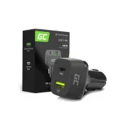 Green Cell autós töltő USB-C 48W (Power Delivery 30W, QC 3.0)