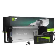 Zöld cellás akkumulátor 12Ah (432Wh) elektromos kerékpárhoz 36V