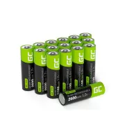 Zöld Cella 16x újratölthető AA HR6 2600mAh akkumulátor Ni-MH