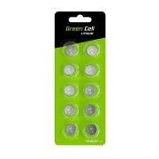 Zöld cellás buborékcsomagolás 10x lítium akkumulátor CR1620 3V 70mAh gomb