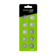 Zöld cellás buborékcsomagolás 10x lítium akkumulátor CR2025 3V 160mAh gomb