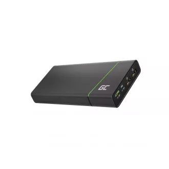 Green Cell Power Bank GC PowerPlay Ultra 26800mAh 128W 4 portos akkumulátor laptophoz, MacBookhoz, iPadhez, iPhone-hoz, Nintendo Switch-hez és több más eszközhöz.