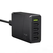 Green Cell 52W GC ChargeSource 5 töltő Ultra Charge és Smart Charge töltéssel - 5x USB-A