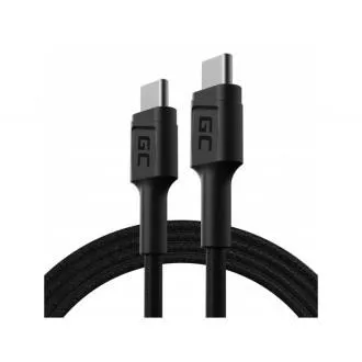 Green Cell Cable GC PowerStream USB-C – USB-C 120 cm, Power Delivery (60 W), 480 Mbps, Ultra Charge, QC 3.0 Green Cell Cable GC PowerStream USB-C – USB-C 120 cm, Power Delivery (60 W), 480 Mbps, Ultra Charge, QC 3.0