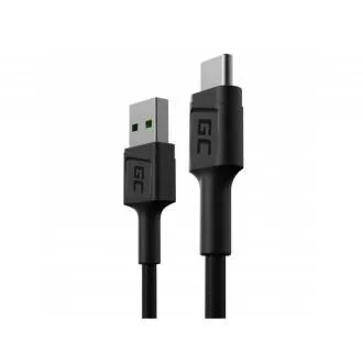 Green Cell Cable GC PowerStream USB-A – USB-C 30 cm-es gyors töltés (Ultra Charge), QC 3.0 Green Cell Cable GC PowerStream USB-A – USB-C 30 cm-es gyors töltés (Ultra Charge), QC 3.0