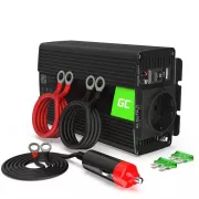 Zöld cellás áramátalakító 24V-230V 300W / 600W