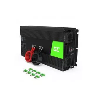 Green Cell Power Inverter 12V - 230V 1500W/3000W tiszta szinusz hullám 12V - 230V