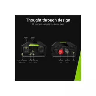 Green Cell Power Inverter 12V - 230V 1500W/3000W tiszta szinusz hullám 12V - 230V