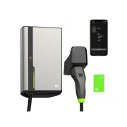 Green Cell HabuDen Wallbox 22kW 32A 5m NFC kábel 2. típusú intelligens EV töltőállomás GC App Bluetooth WiFi alkalmazással