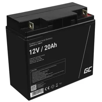 Green Cell AGM VRLA 12V 20Ah karbantartásmentes akkumulátor fűnyíróhoz, robogóhoz, csónakhoz, kerekesszékhez