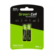 Zöld cellás újratölthető elemek 2x AAA HR03 800mAh