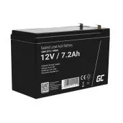Green Cell AGM VRLA 12V 7.2Ah karbantartásmentes akkumulátor riasztórendszerhez, pénztárgéphez, játékokhoz