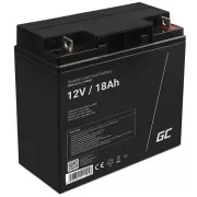 Green Cell AGM VRLA 12V 18Ah karbantartásmentes akkumulátor fűnyíróhoz, robogóhoz, csónakhoz, kerekesszékhez
