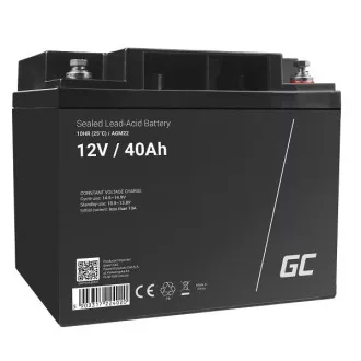 Green Cell AGM VRLA 12V 40Ah karbantartásmentes akkumulátor fűnyíróhoz, robogóhoz, csónakhoz, kerekesszékhez Green Cell AGM VRLA 12V 40Ah karbantartásmentes akkumulátor fűnyíróhoz, robogóhoz, csónakhoz, kerekesszékhez