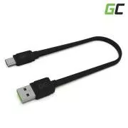 Green Cell Matte USB-C C típusú 25cm-es gyorstöltő kábel, Ultra Charge, Quick Charge 3.0