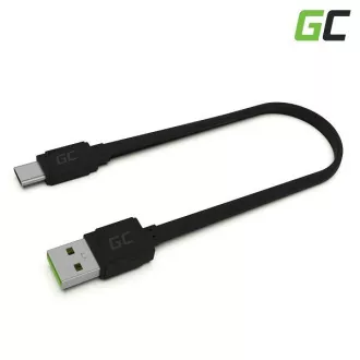 Green Cell Matte USB-C C típusú 25cm-es gyorstöltő kábel, Ultra Charge, Quick Charge 3.0