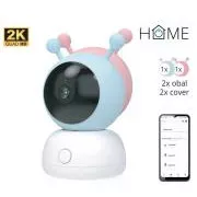 iGET HOME Camera CS2 Baby - vezeték nélküli 2K kamerás bébiőr, 2 fedél a csomagban, sírásérzékeléssel
