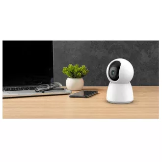 iGET HOME Camera CS4 Fehér - vezeték nélküli beltéri 2K kamera, automatikus nyomkövető, LAN port, hang
