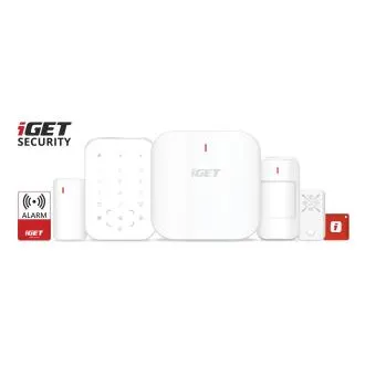 iGET SECURITY M6-4G Premium – Intelligens, vezeték nélküli 4G LTE/WiFi/Ethernet/GSM biztonsági rendszer IP-kamerák vezérlésével