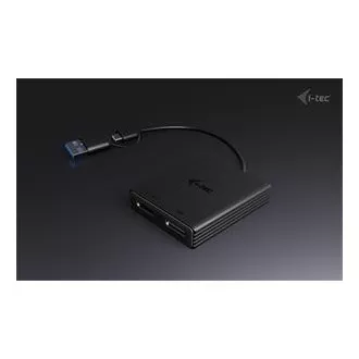 I-Tec USB-A/USB-C Dual 4K DP videó adapter