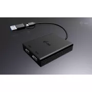 I-Tec USB-A/USB-C kettős 4K HDMI videó adapter