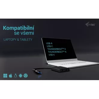 I-Tec USB-A/USB-C kettős 4K HDMI videó adapter