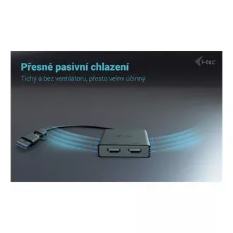 I-Tec USB-A/USB-C kettős 4K HDMI videó adapter