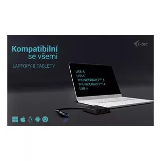 I-Tec USB-A/USB-C kettős 4K HDMI videó adapter