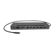 I-tec USB-C fém ergonomikus 4K 3x kijelzős dokkolóállomás Power Delivery 85W   i-tec univerzális töltő 100W (csomagban)