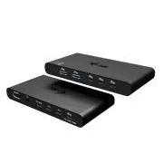 i-tec KVM dokkolóállomás HDMI 2 hoszthoz, Power Delivery 2x 100W