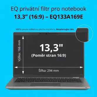 Kensington EQ magánszűrő 13,3 hüvelykes, 16:9-es laptophoz Kensington EQ magánszűrő 13,3 hüvelykes, 16:9-es laptophoz