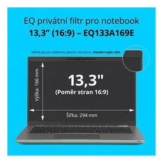 Kensington EQ magánszűrő 13,3 hüvelykes, 16:9-es laptophoz Kensington EQ magánszűrő 13,3 hüvelykes, 16:9-es laptophoz