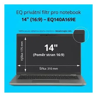 Kensington EQ privát szűrő 14'' 16:9 laptophoz Kensington EQ privát szűrő 14'' 16:9 laptophoz