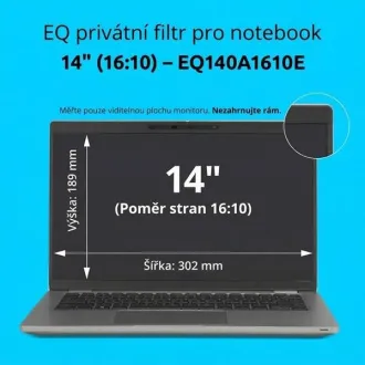 Kensington EQ privát szűrő laptophoz 14'' 16:10