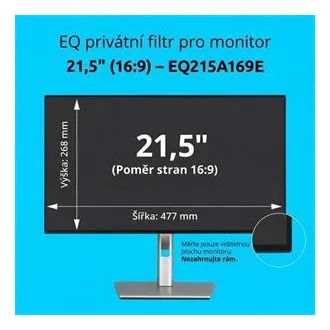 Kensington EQ privát szűrő 21,5'' 16:9 monitorhoz Kensington EQ privát szűrő 21,5'' 16:9 monitorhoz