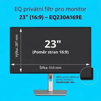 Kensington EQ magánszűrő 23 hüvelykes, 16:9-es monitorhoz Kensington EQ magánszűrő 23 hüvelykes, 16:9-es monitorhoz